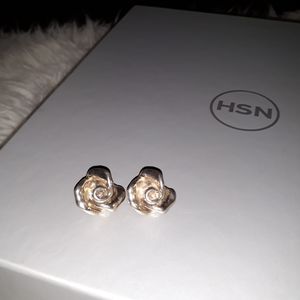 Sterling Rose earrings